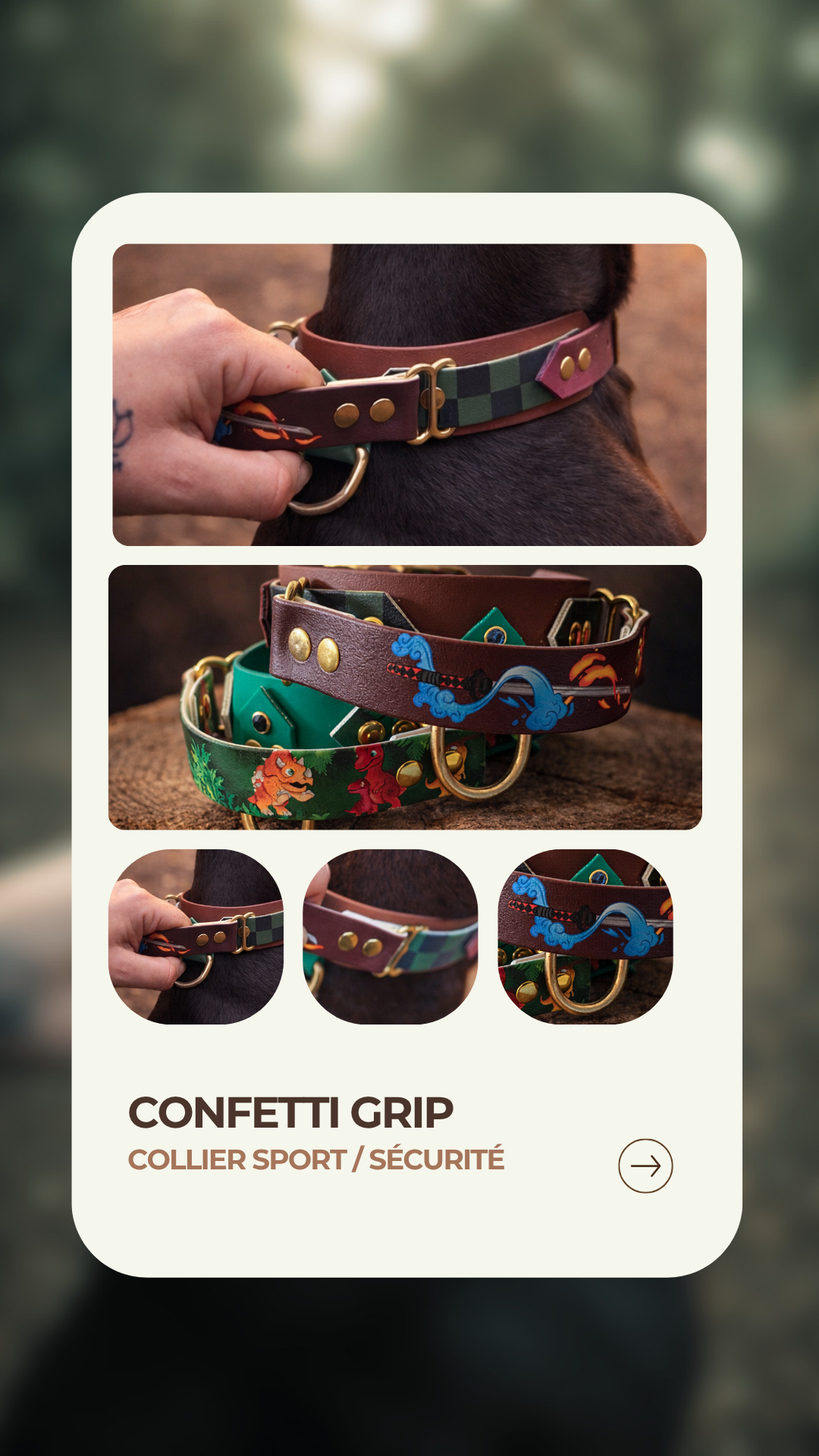 Confetti Grip - Collier sport / sécurité