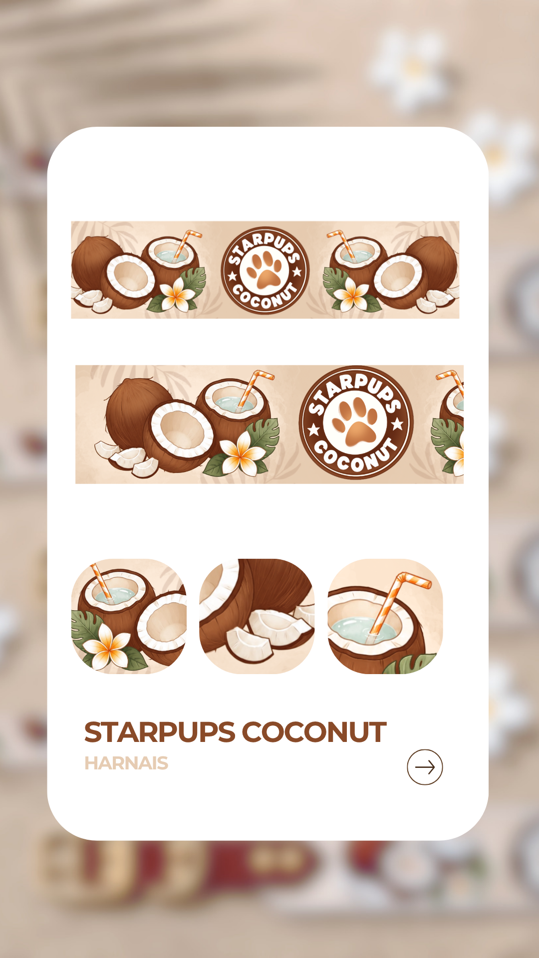 Starpups Coconut - Harnais