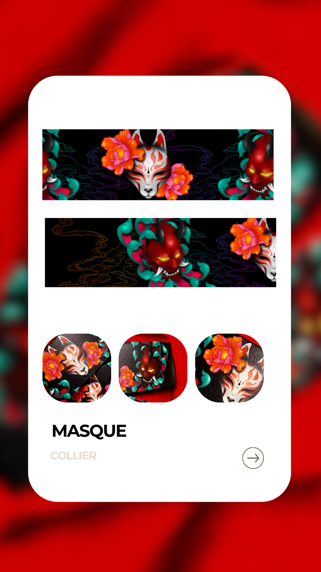 Masques - Collier