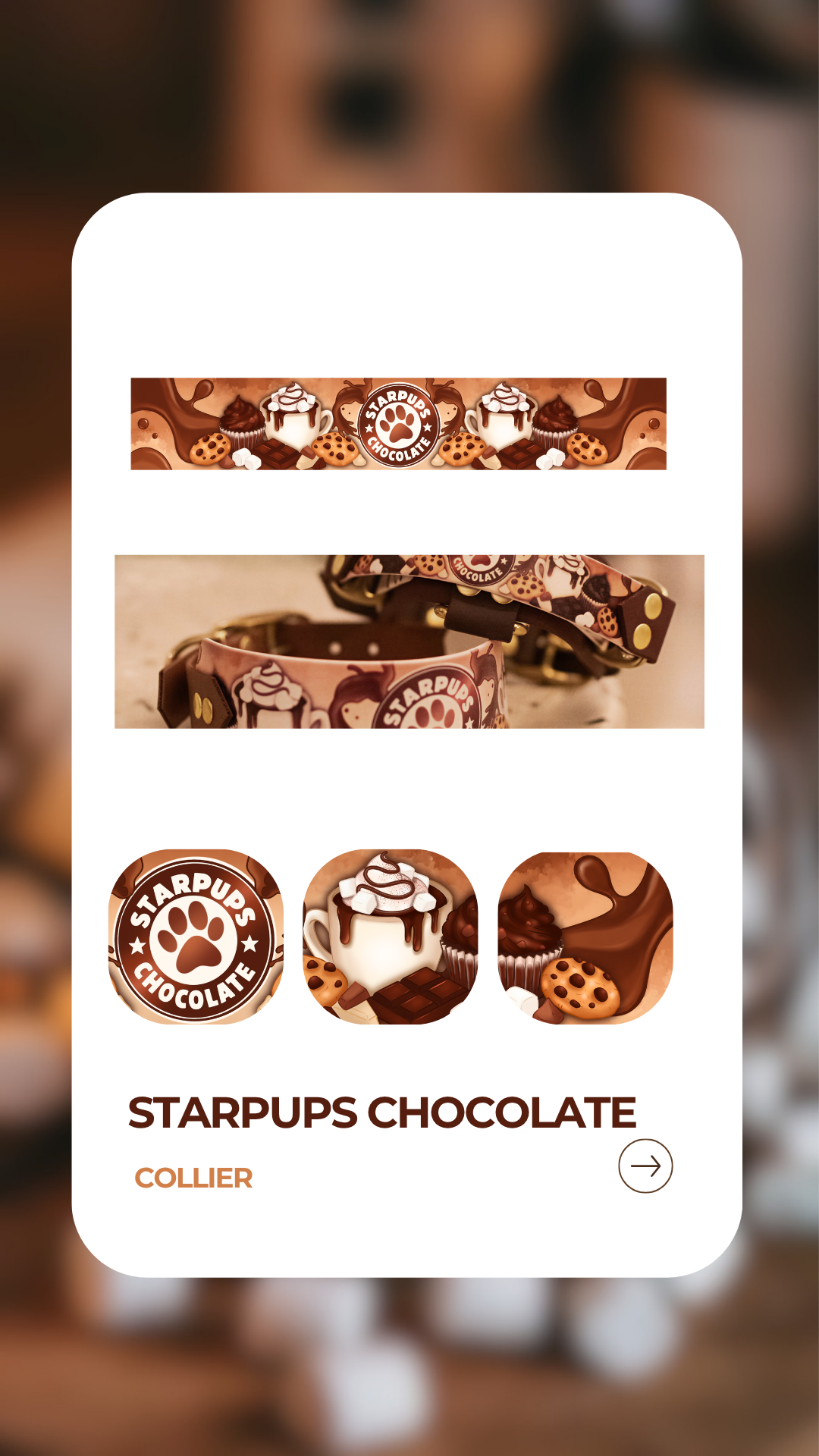 Starpups Chocolate - Collier